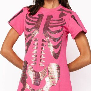 Skeleton Body Tee Dress